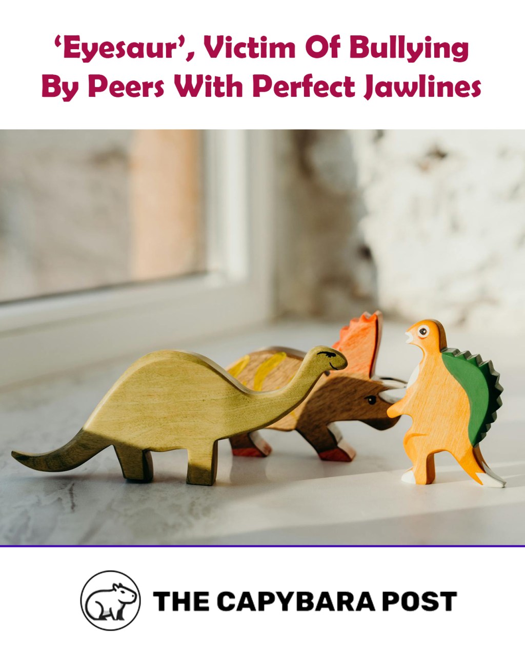 Ugly Dinosaur Faces Prehistoric Bullying By Peers With Perfect&nbsp;Jawlines