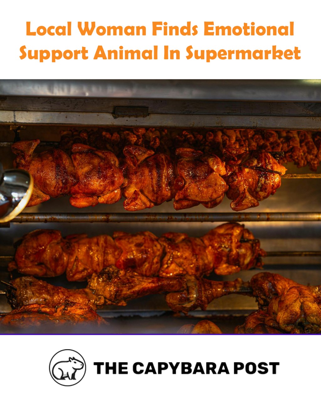 Woman Picks Up Emotional Support Animal From Supermarket Rotisserie&nbsp;Display